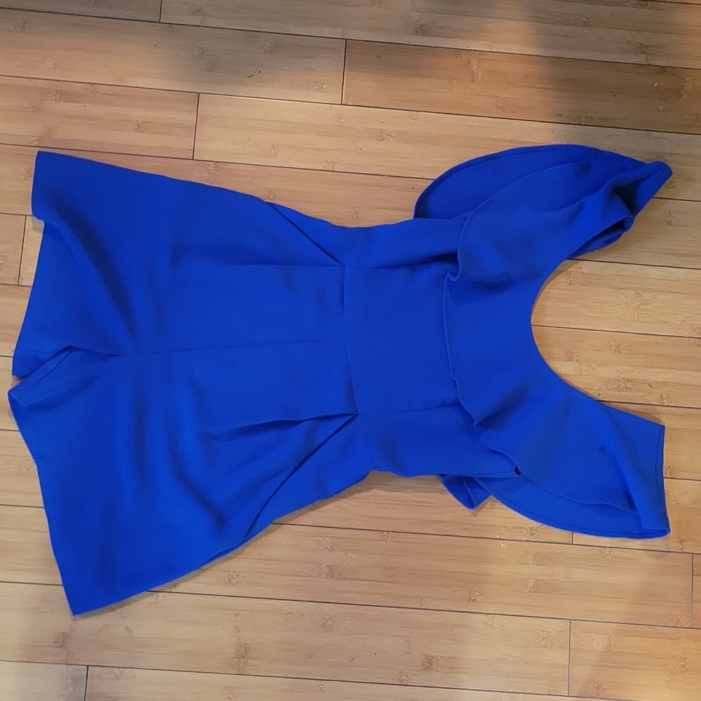 Blue raffle rompers